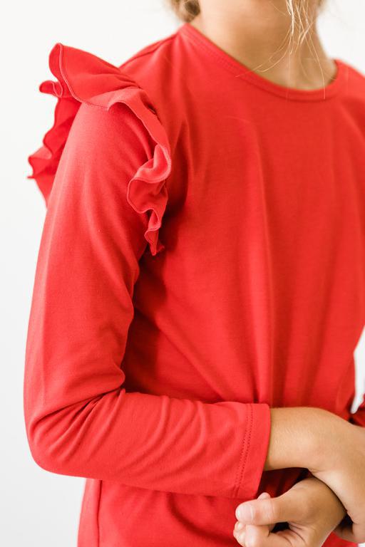 red-l-s-ruffle-tee Mila &  Rose - Sophia's Style-Red L/S Ruffle Tee-6-12M--1